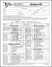 ANSI Standard Changes Scissor Lifts Annual/Periodic Inspection Checklist