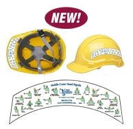Mobile Crane Hand Signal Hard Hat Sticker
